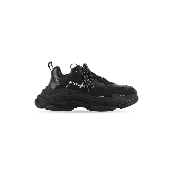 Women's Triple S Allover Logo/Lf/Not W - Black/White