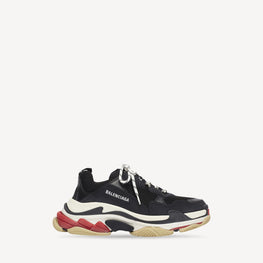 Men's Triple S Sneaker Lf/Washed - Black/Red
