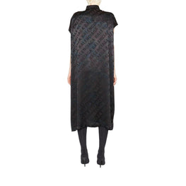 Women's Rawcut Sleeve Dress - Black