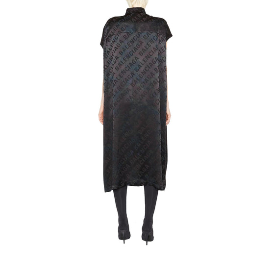 Women's Rawcut Sleeve Dress - Black