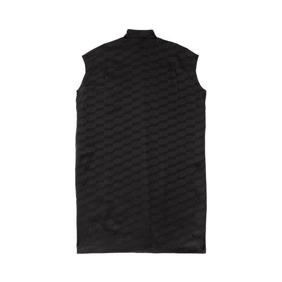 Women's Rawcut Sleeves Dress - Black