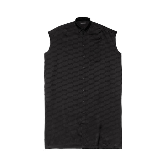 Women's Rawcut Sleeves Dress - Black