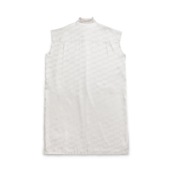 Women's Rawcut Sleeves Dress - Light Grey