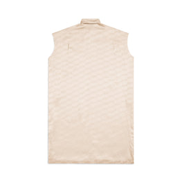 Women's Rawcut Sleeves Dress - Champagne Beige