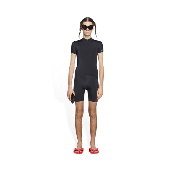 Women's Shorts Cycling - Black/White