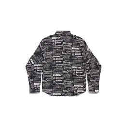 Men's L/S Large Fit Shirt - Black