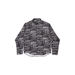 Men's L/S Large Fit Shirt - Black