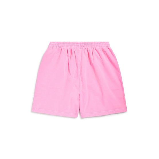 Women's Sweat Shorts - Fluo Pink/Black