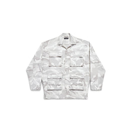 Men's Cargo Shirt - Light Grey