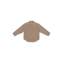 Women's L/S Minimal Shirt - Beige/Brown