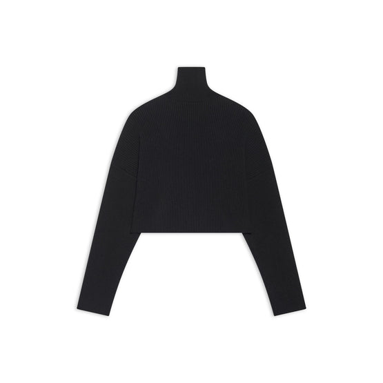Women's Cropped Sweater - Black W