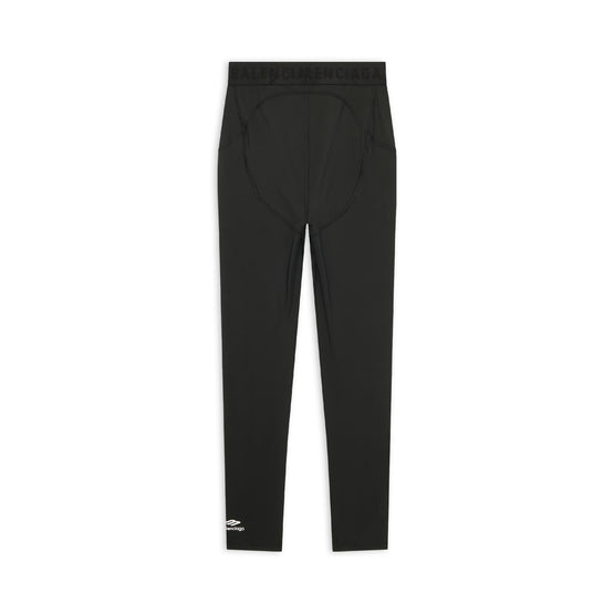 Women's Leg Athletic Cut Leggins - Black/White