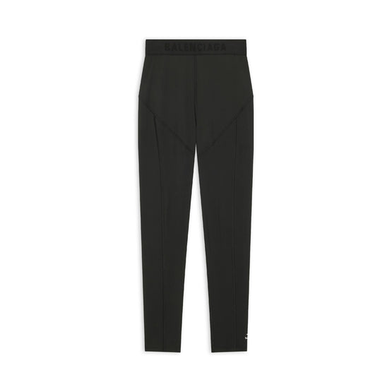 Women's Leg Athletic Cut Leggins - Black/White