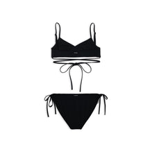 Women's Sw Wrap Bikini Set - Black