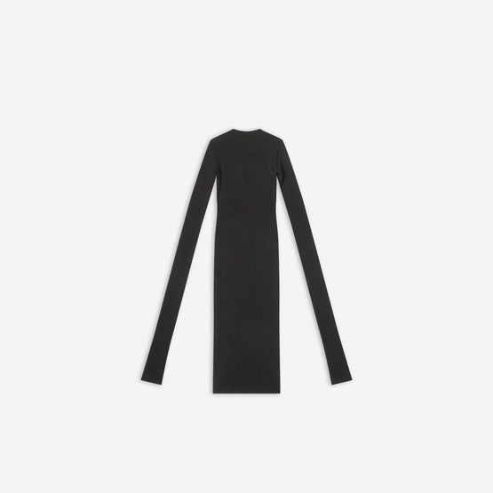 Women's Super Long Stretch Top - Black