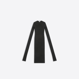 Women's Super Long Stretch Top - Black