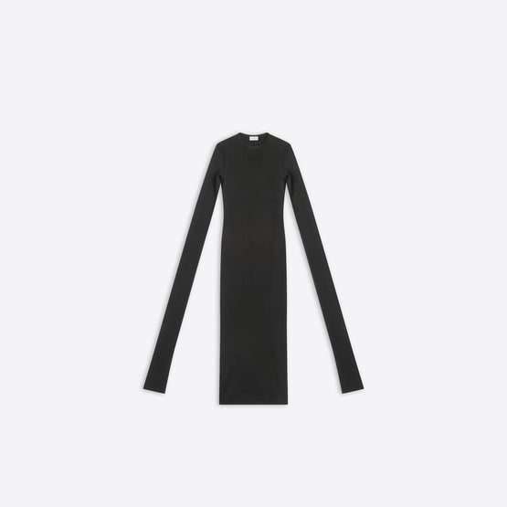 Women's Super Long Stretch Top - Black