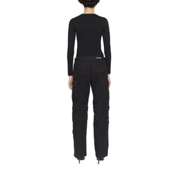 Men's Regular Fit Cargo Pants - Black
