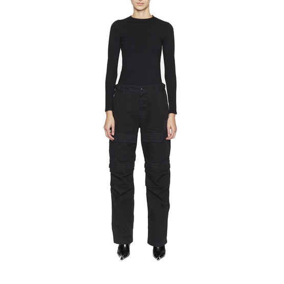 Men's Regular Fit Cargo Pants - Black