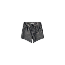 Women's Mini Cut Up Skirt - Black