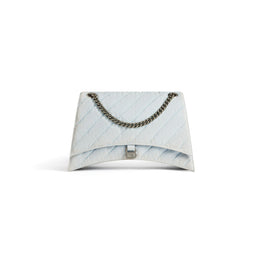 Women's Crush Chain Bag L - Pale Blue
