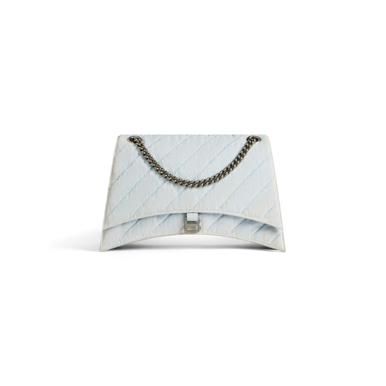 Women's Crush Chain Bag L - Pale Blue