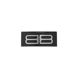 Women's Bb Icon Hair Clip - Black/Shiny Silver
