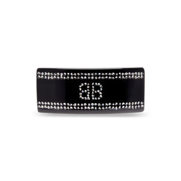 Women's Xxl Hair Clip - Black/Crystal