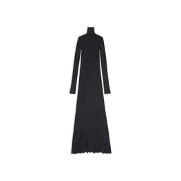 Women's Maxi Godet Dress - Black