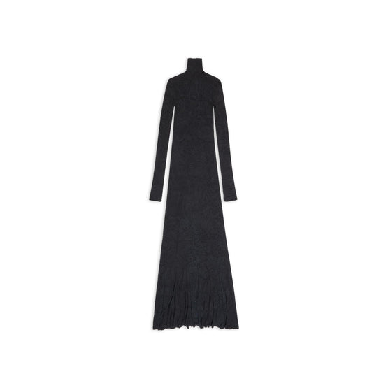 Women's Maxi Godet Dress - Black