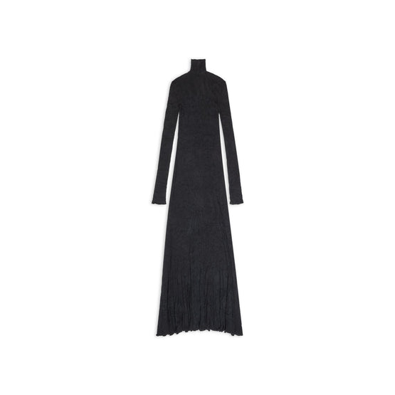 Women's Maxi Godet Dress - Black
