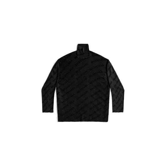 Women's All-Over Turtleneck - Black