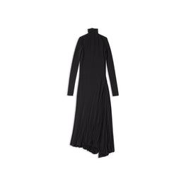 Women's Twisted Slit Dress - Black