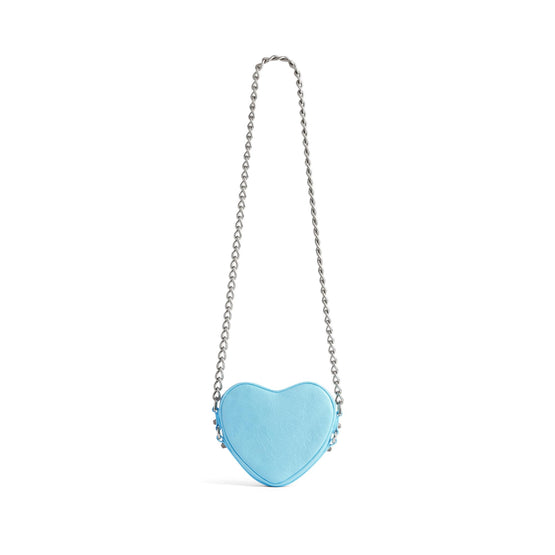 Women's Le Cagole Heart Mini Bag - Sea Blue