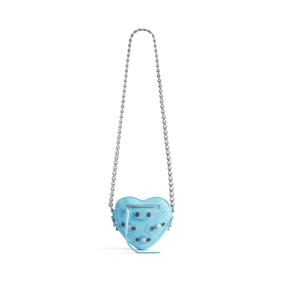 Women's Le Cagole Heart Mini Bag - Sea Blue