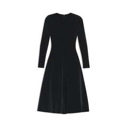 Women's A-Line Crewneck Dress - Black