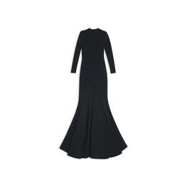 Women's Maxi Mermaid Gown - Black