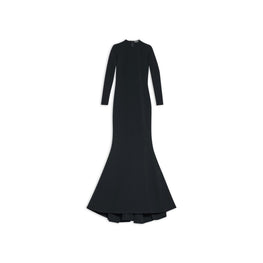 Women's Maxi Mermaid Gown - Black