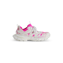 Women's Track Sock Contrasted/Nw - White/Fluo Pink