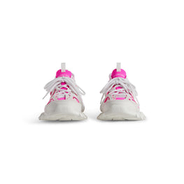 Women's Track Sock Contrasted/Nw - White/Fluo Pink