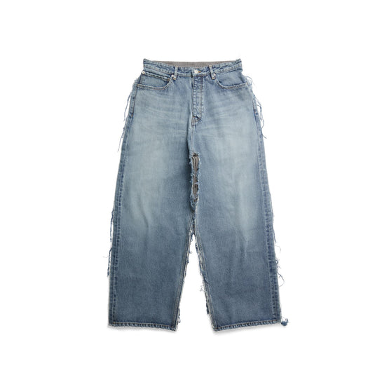 Men's Hybrid Baggy Pants - Pale Blue