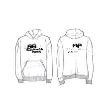 Men's Large Fit Hoodie - Pink/Black