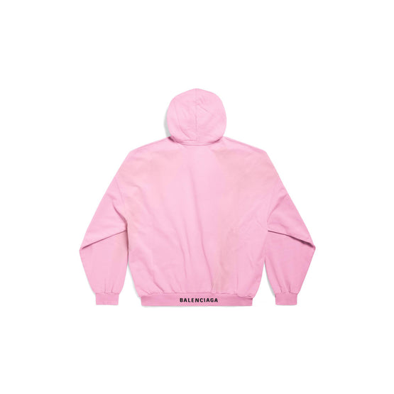 Women's Large Fit Hoodie - Pink/Black