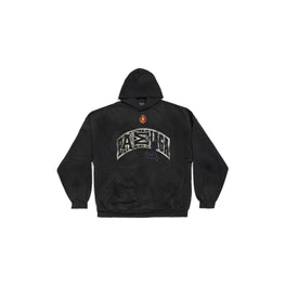 Men's Large Fit Hoodie - Washed Black