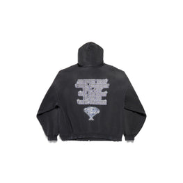 Women's Large Fit Hoodie - Faded Black