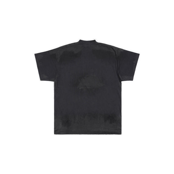 Men's Oversized T-Shirt - Washed Black