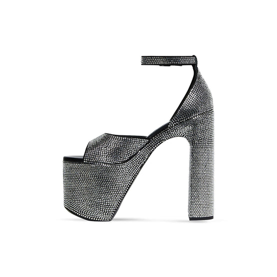 Women's Camden Sandal H160 Strass - Black/Crystal