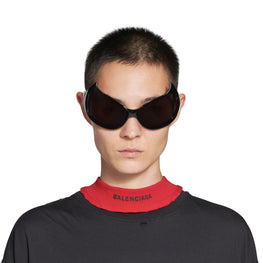 Collar Choker - Red/Black/Ant Silver