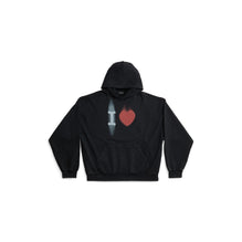 Men's Medium Fit Hoodie - Washed Black/White