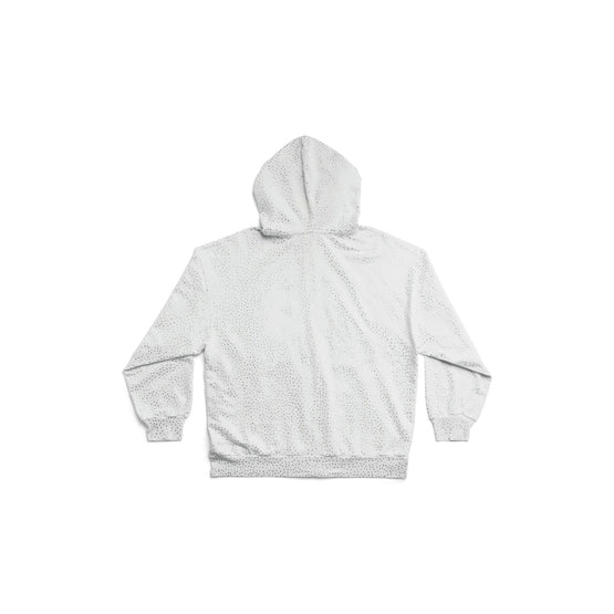 Women's Small Zip-Up Hoodie - Dirty White/Transpa